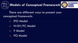 IV-DV and IPO Model Frameworks Explained | PDF | Dependent And ...