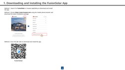 2
1. Downloading and Installing the FusionSolar App
Method 1: Search for FusionSolar in Huawei AppGallery to download and ins
