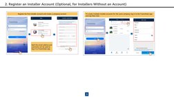 2. Register an Installer Account (Optional, for Installers Without an Account)
3
Register the first installer account and cre