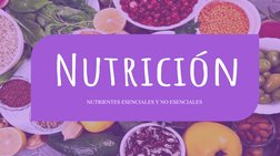 NUTRIENTES ESENCIALES Y NO ESENCIALES 
