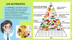 Los nutrientes o nutrimentos, como la 
ciencia los refiere de manera correcta, 
son compuestos como las proteínas, 
grasas, c