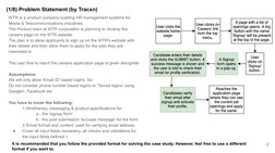(1/8) Problem Statement (by Tracxn)
WTR is a product company building HR management systems for 
Media & Telecommunications i