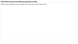(7/8) Please answer the following questions briefly: 
Why are you looking for a job change? How does this role at Tracxn fit