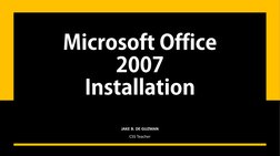 Install Microsoft Office 2007 Steps | PDF | Business