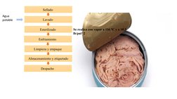 Sellado 
Lavado 
Esterilizado 
Enfriamiento 
Limpieza y empaque 
Almacenamiento y etiquetado
Despacho 
Se realiza con vapor a