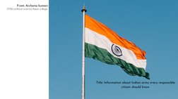 From: Archana kumari
Josefin Sans Thin
SYBA political science ilsass college
Title: Information about Indian army every respo