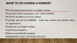 Robbery Checklist.pdf Bank Robbery Prevention Strategies | PDF | Robbery | Bank Robbery