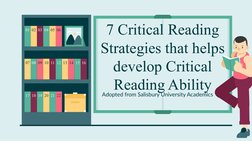 7 Essential Critical Reading Strategies | PDF | Psychological Concepts ...