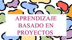 APRENDIZAJE 
BASADO EN 
PROYECTOS 
