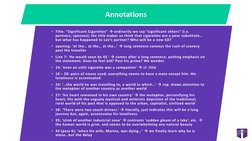 significant cigarettes annotations Analysis of 