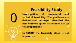 Feasibility Study
Investigation 
of 
economical 
and 
technical feasibility. The problems are 
defined and the project id