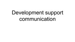Development Support Communication Overview | PDF | Communication ...