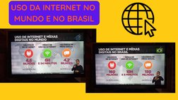 USO DA INTERNET NO 
MUNDO E NO BRASIL
