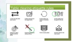  Table clearing etiquette rules

