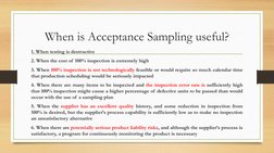 Understanding Acceptance Sampling Risks | PDF | Sampling (Statistics ...
