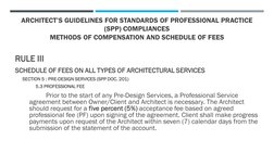 Architect Fee Guidelines in the Philippines | PDF | Architect
