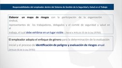 Elaborar
un mapa
de
riesgos
con
la participación
de la
organización
sindical,
representantes de
los trabajadores, delegados y