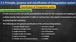 2.1 Principle, purpose and classification of triangulation system
CVT | Mining Department | GP Bhuj
Classification of Triangu