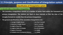 2.1 Principle, purpose and classification of triangulation system
CVT | Mining Department | GP Bhuj
Classification of Triangu
