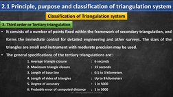 2.1 Principle, purpose and classification of triangulation system
CVT | Mining Department | GP Bhuj
Classification of Triangu