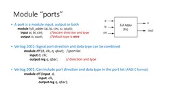 Verilog Module Structure and Basics | PDF | Hardware Description ...