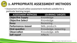 Principles of High Quality Assessment | PDF | Educational Assessment ...