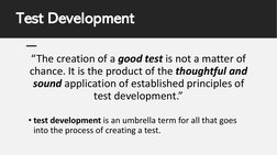 Psychological Test Development Process | PDF | Validity (Statistics ...