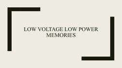 Low Power ROM and RAM Technologies | PDF | Random Access Memory | Read ...