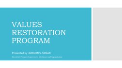 Values Restoration Program Overview 2025 | PDF | Courage | Spirituality