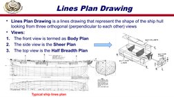 Ship Lines Plan Overview | PDF | Hull (Watercraft) | Geometry