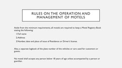 Accommodation Laws and Standards Guide | PDF | Hotel | Building Code