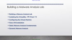 TRAINER - DO NOT SHARE
TRAINER - DO NOT SHARE
Building a Malware Analysis Lab
🔹Building a Malware Analysis Lab (https://app.
