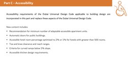 Uae Universal Design Code Overview of Dubai Building Code 2024 | PDF | Building | Accessibility