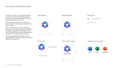 Microsoft 365 trademark guidelines
10
Icon sizing, labeling, and scaling
To maintain a clean, visually appealing layout   
co