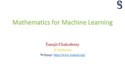 Tanujit Chakraborty
@ Sorbonne
Webpage: https://www.ctanujit.org/Mathematics for Machine Learning (https://www.ctanujit.org/)