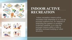 Indoor Recreational Activities Explained | PDF