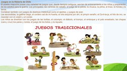 Juegos en la Historia de Chile
El pueblo mapuche posee una variedad de juegos que, desde tiempos antiguos, servían de entrena