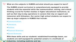 Understanding the HUMSS Strand | PDF | Social Sciences | Science