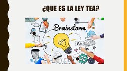 ¿QUE ES LA LEY TEA?
