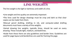 Variable Line Weight Line Types and Weights in Drafting | PDF | Drawing | Curve