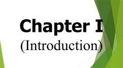 Chapter I
(Introduction)
