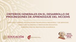 Progresiones de Aprendizaje MCCEMS | PDF | Plan de estudios | Aprendizaje
