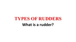 Types of Ship Rudders Explained | PDF | Rudder | Ships