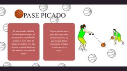 El pase picado, también 
llamado pase de pique, es 
un pase en el cual el balón 
golpea el suelo antes de 
llegar al receptor