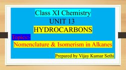 Class 11 Hydrocarbons Overview | PDF | Alkene | Conformational Isomerism
