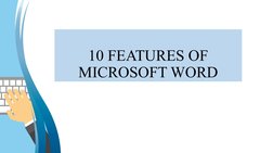 Key Features of Microsoft Word | PDF | Computers