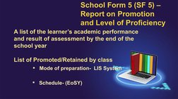 DepEd School Forms Overview | PDF
