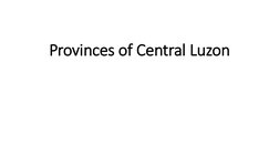Provinces of Central Luzon
