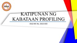 Kk Profiling KK Profiling Guidelines and Objectives | PDF | Government