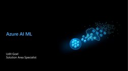 Azure AI ML
Udit Goel
Solution Area Specialist 

